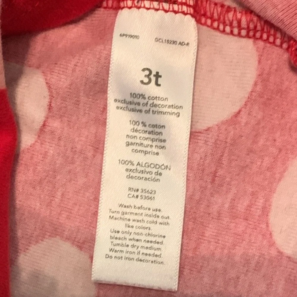 Carter’s Santa Pajama Set Size 3T Red Polka Dots Two Piece Christmas